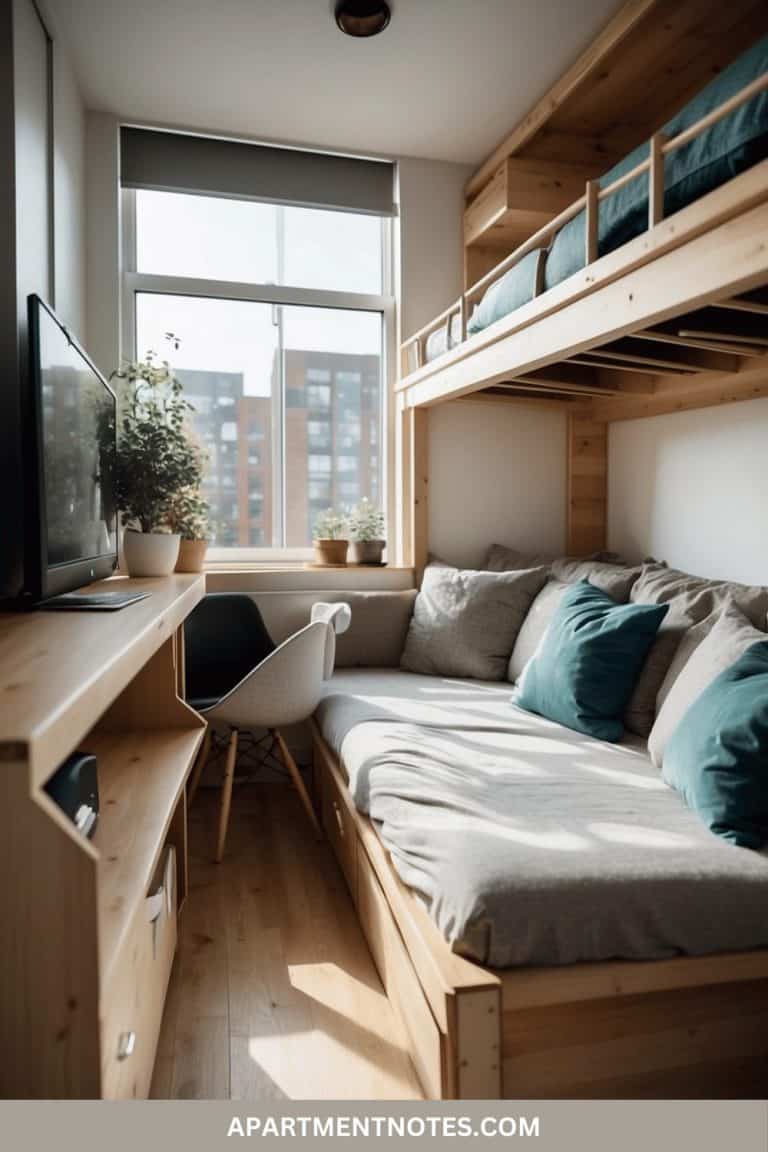 12 Smart Space-Saving Ideas for Studio Apartments - Apartment Notes
