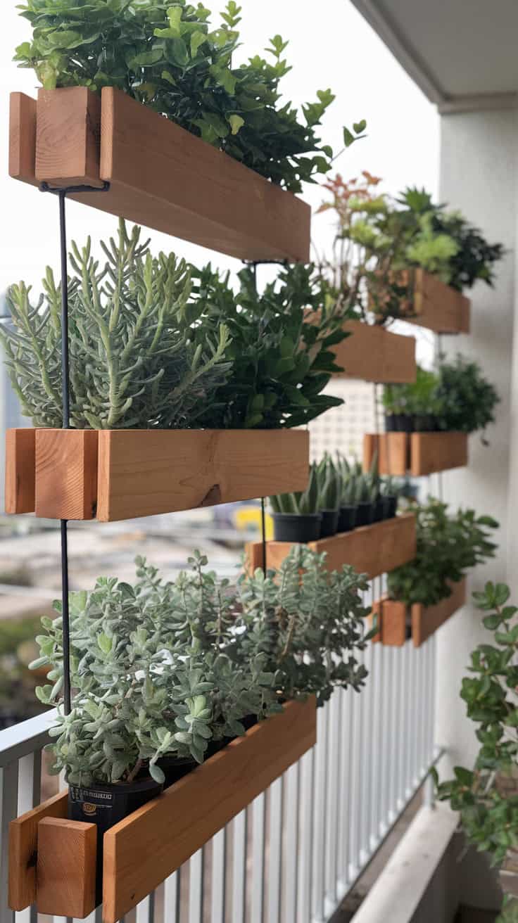 Floating Shelves with Plants