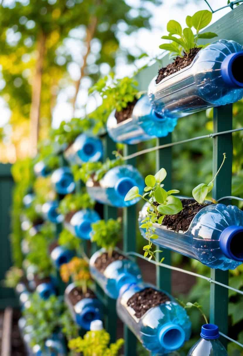 Recycled Bottle Garden