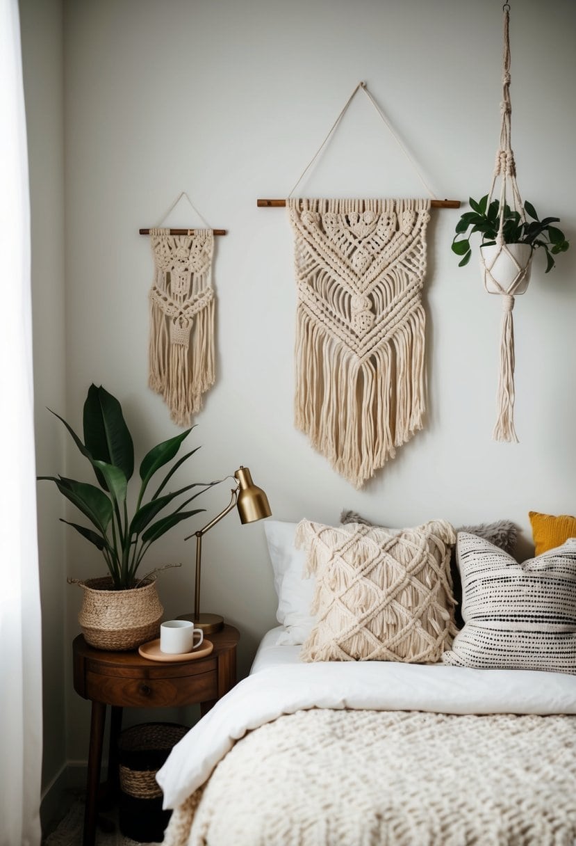 View of 10 Boho Inspired Bedroom Decor Ideas for Small Apartment - Apartment Notes