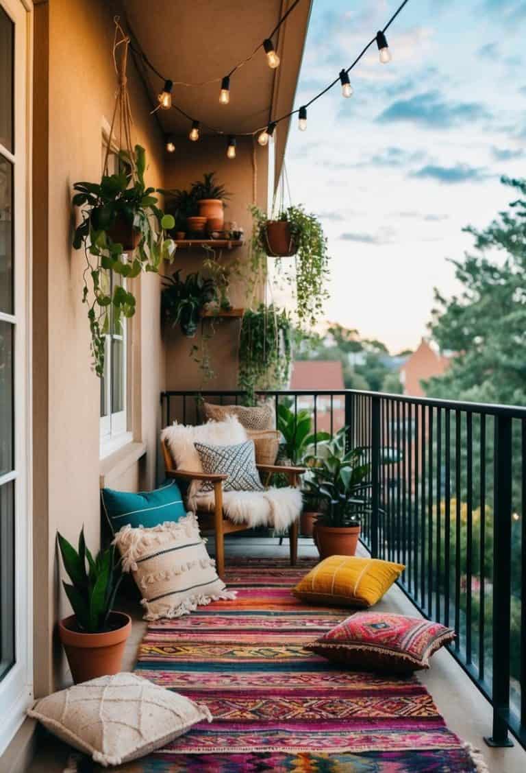 9 Bohemian Inspired Apartment Balcony Decor Ideas - Apartment Notes - Off Grid Apartment Balcony Decor Ideas