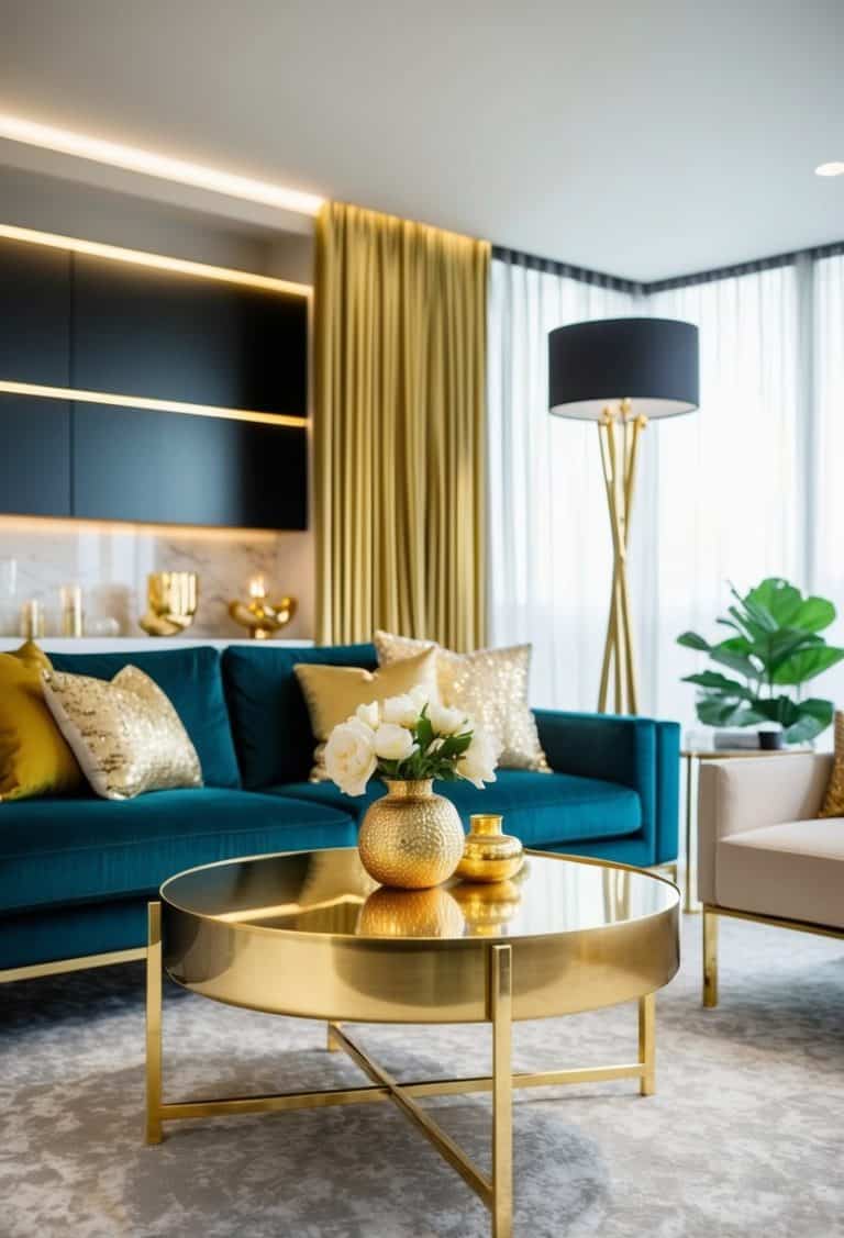 20 Ways to Use Gold Accents in Modern Rooms - Apartment Notes