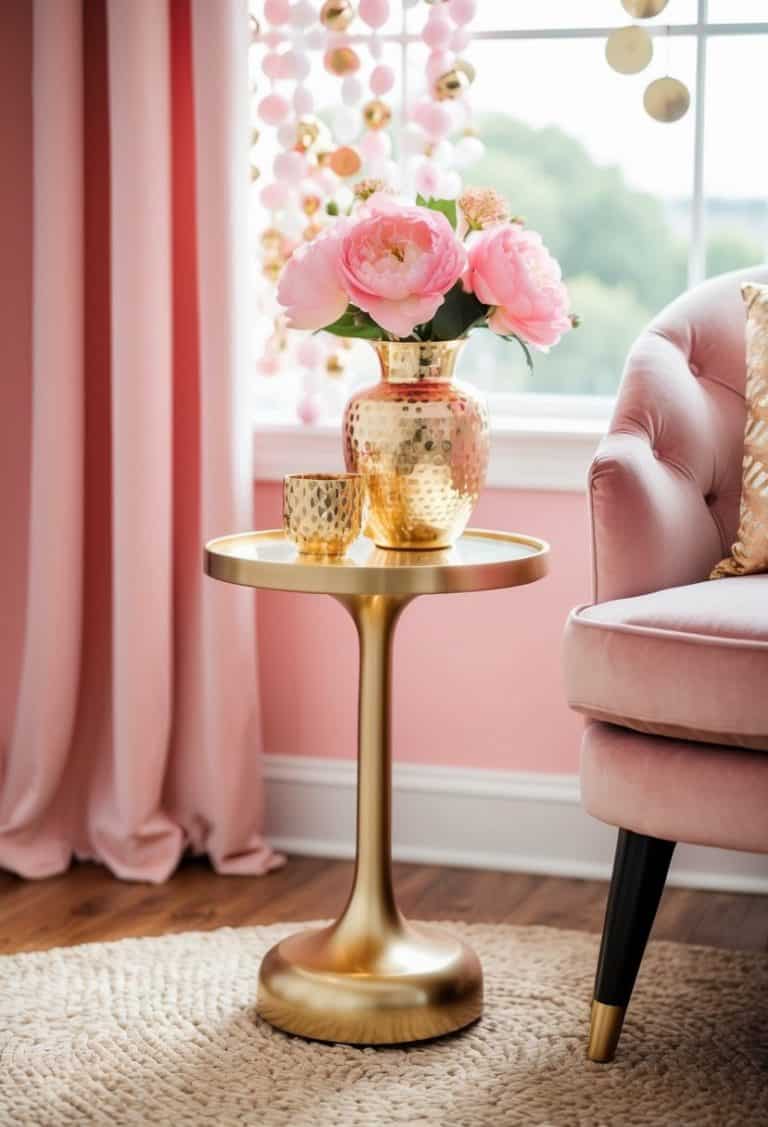 20 Pink and Gold Room Decor Ideas - Apartment Notes