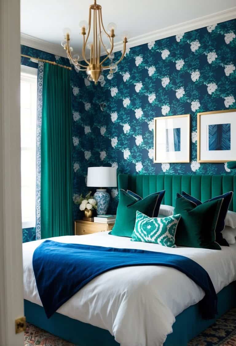 20 Emerald Green and Blue Bedroom Decor Ideas: Serene and Stylish ...