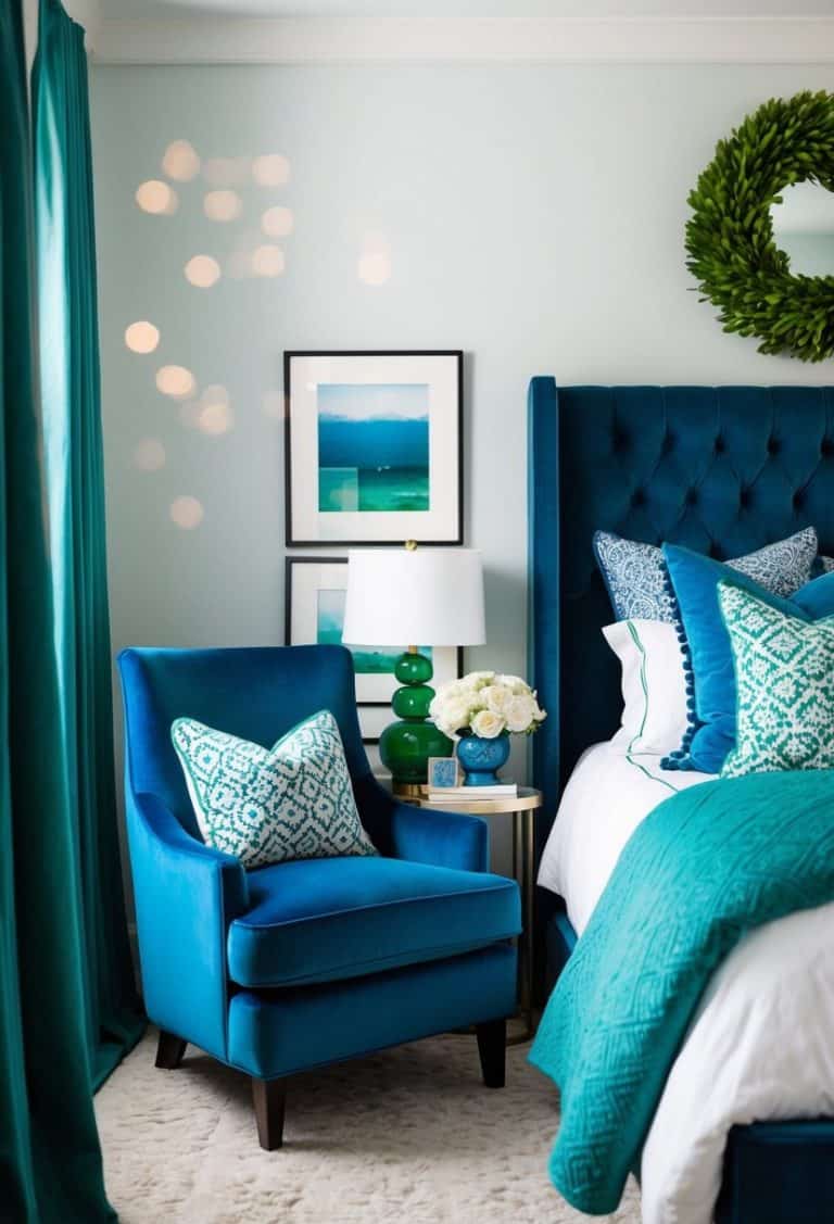 20 Emerald Green and Blue Bedroom Decor Ideas: Serene and Stylish ...