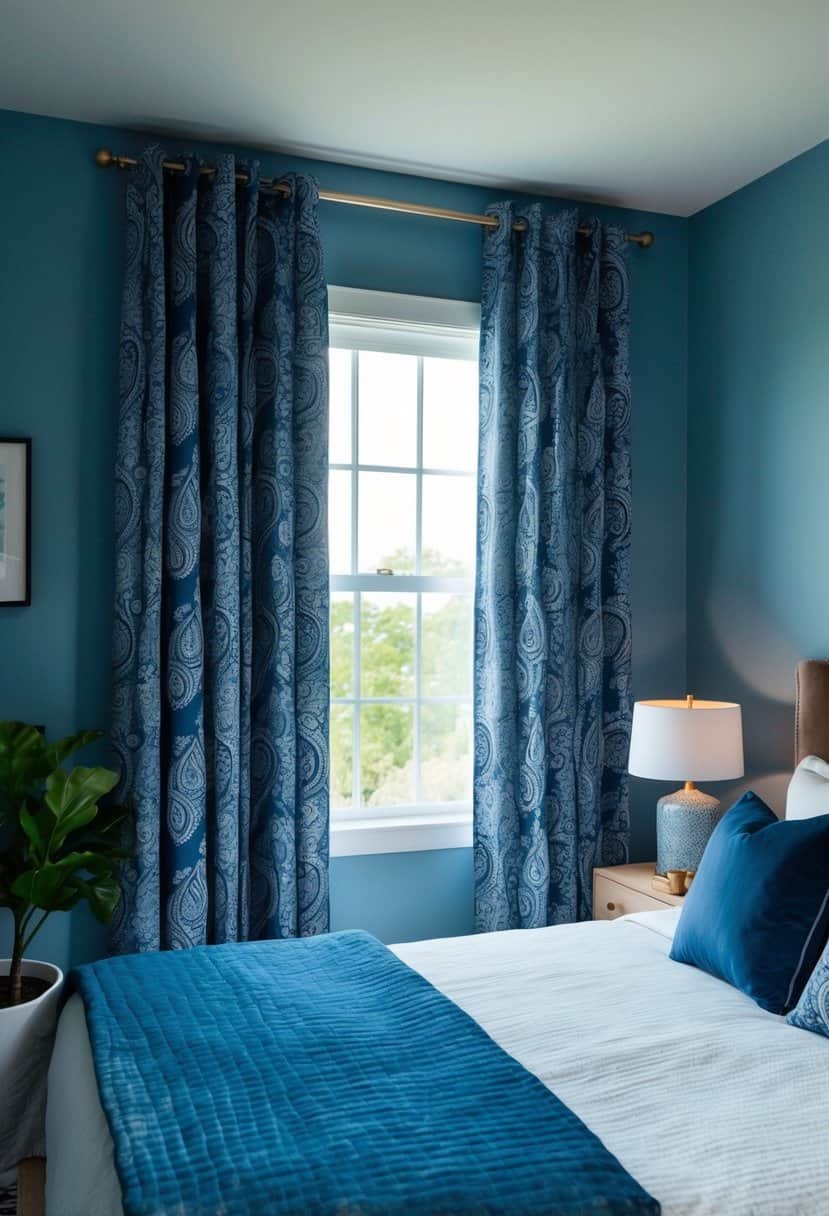 10 Curtains Ideas for Blue Bedroom - Apartment Notes