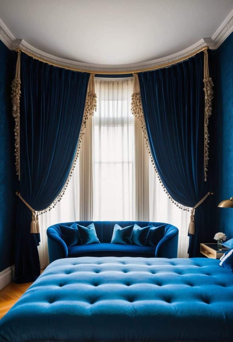 10 Curtains Ideas for Blue Bedroom Apartment Notes