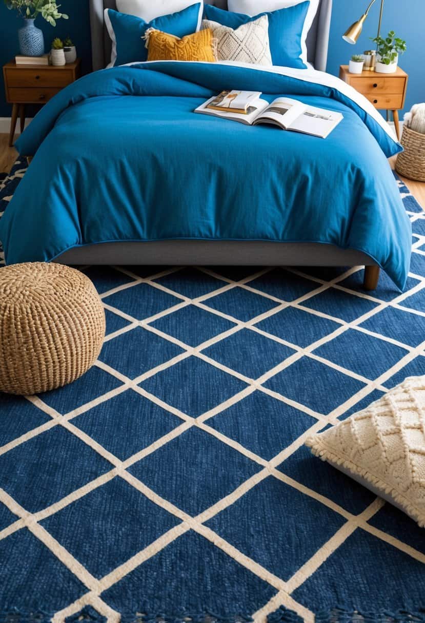 10 Carpet Design Ideas for Blue Bedroom: Cozy Flooring Options