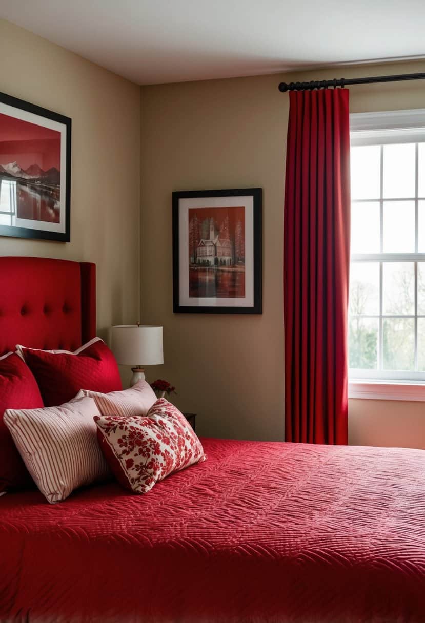 20 Small Red Bedroom Decor Ideas