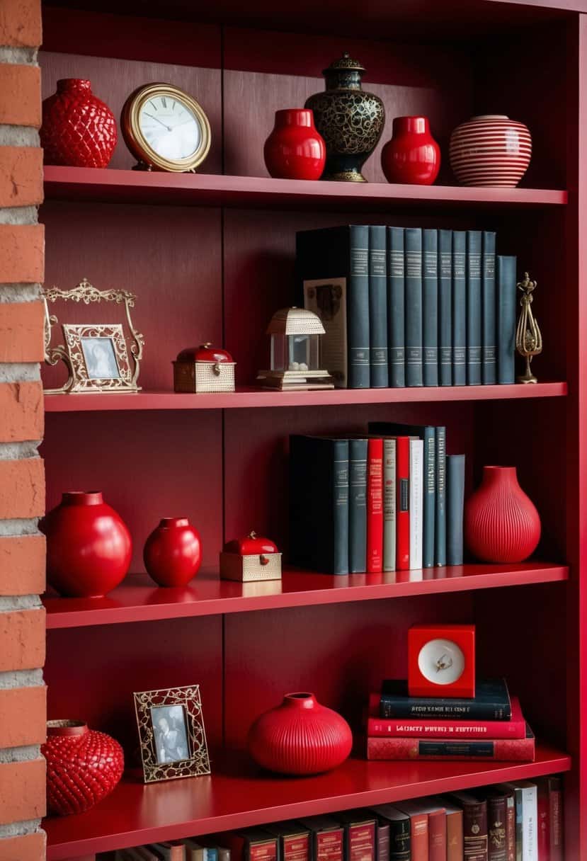 Picture of 20 Small Red Bedroom Decor Ideas - Apartment Notes