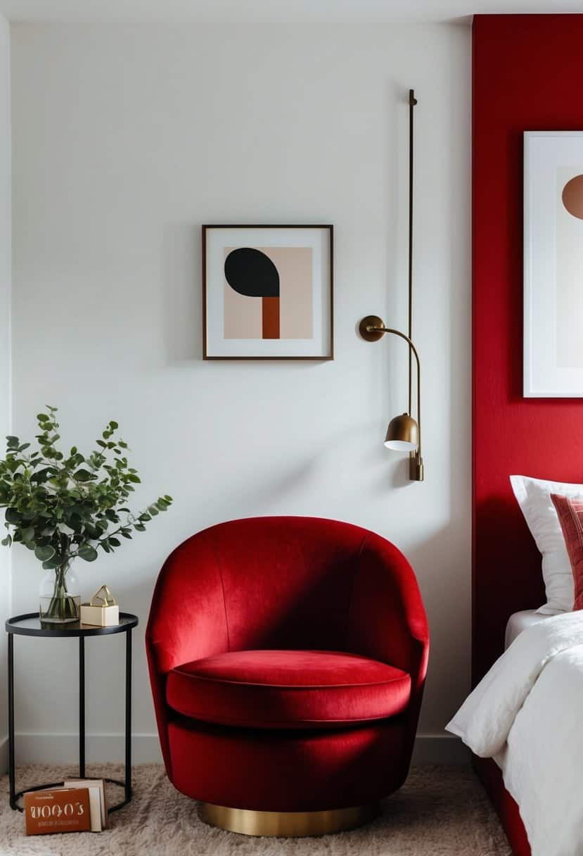 20 Small Red Bedroom Decor Ideas - Apartment Notes