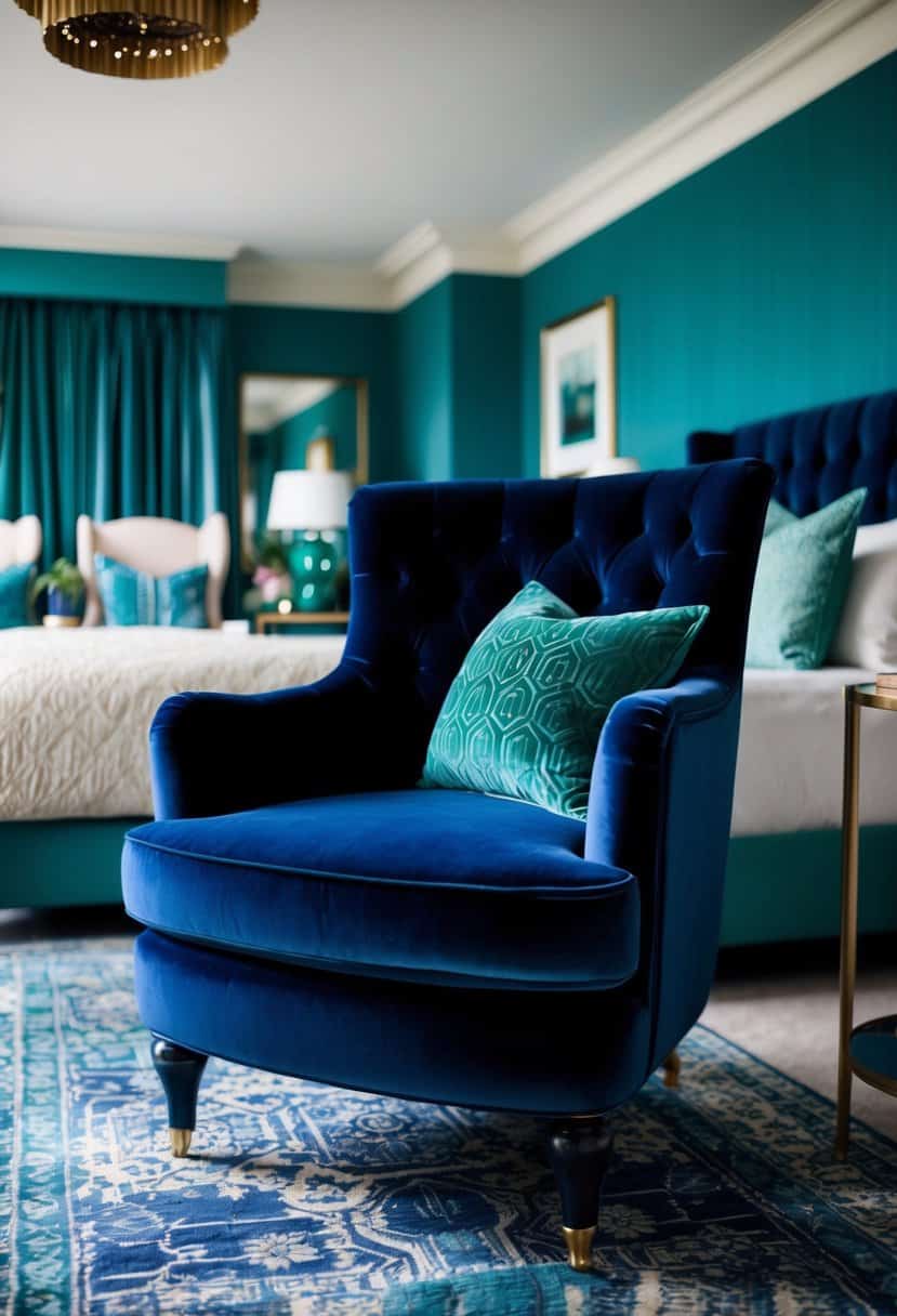 10 Emerald and Blue Bedroom Decor Ideas - Apartment Notes