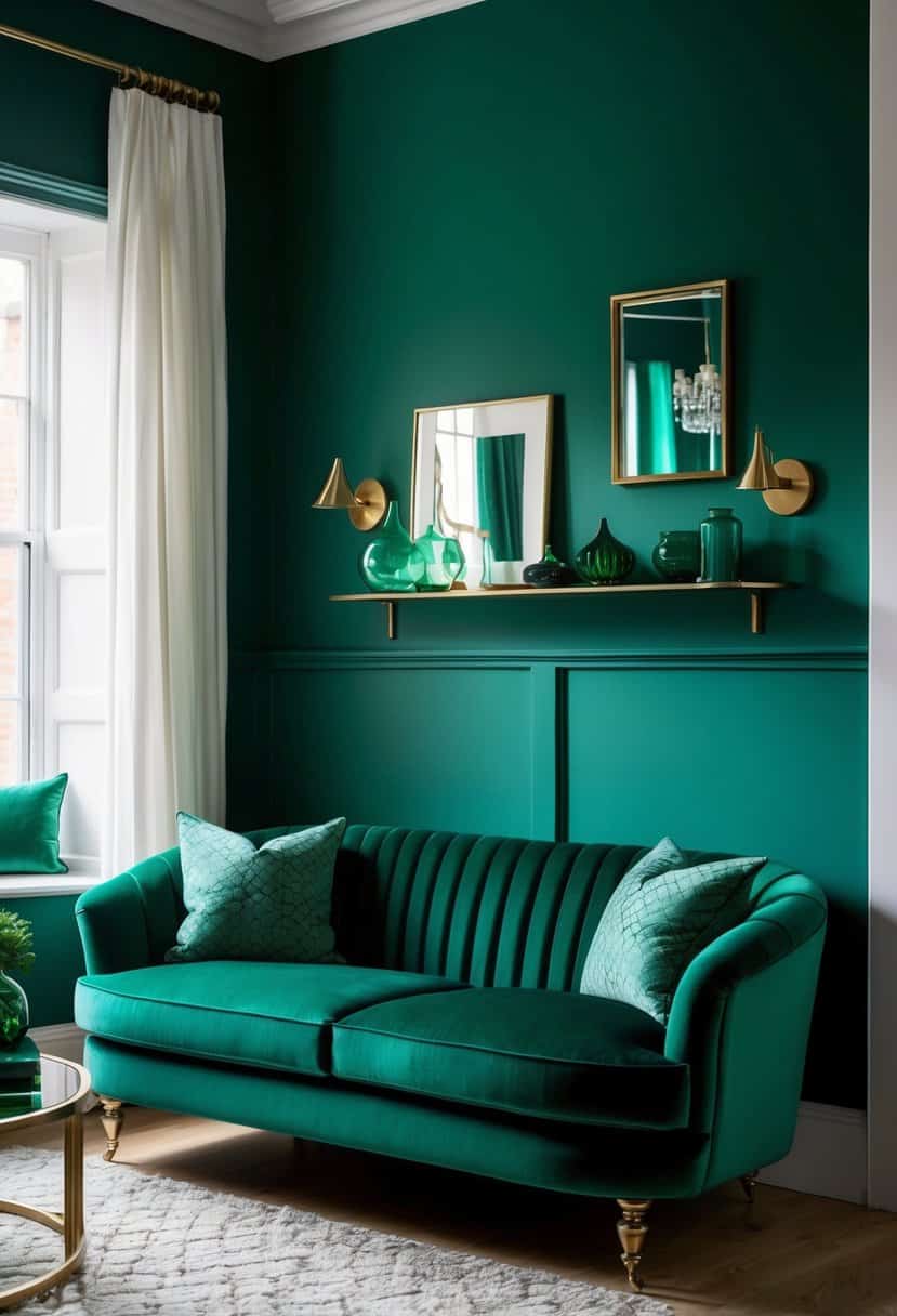 20 Small Emerald Green Living Room Decor Ideas - Apartment Notes