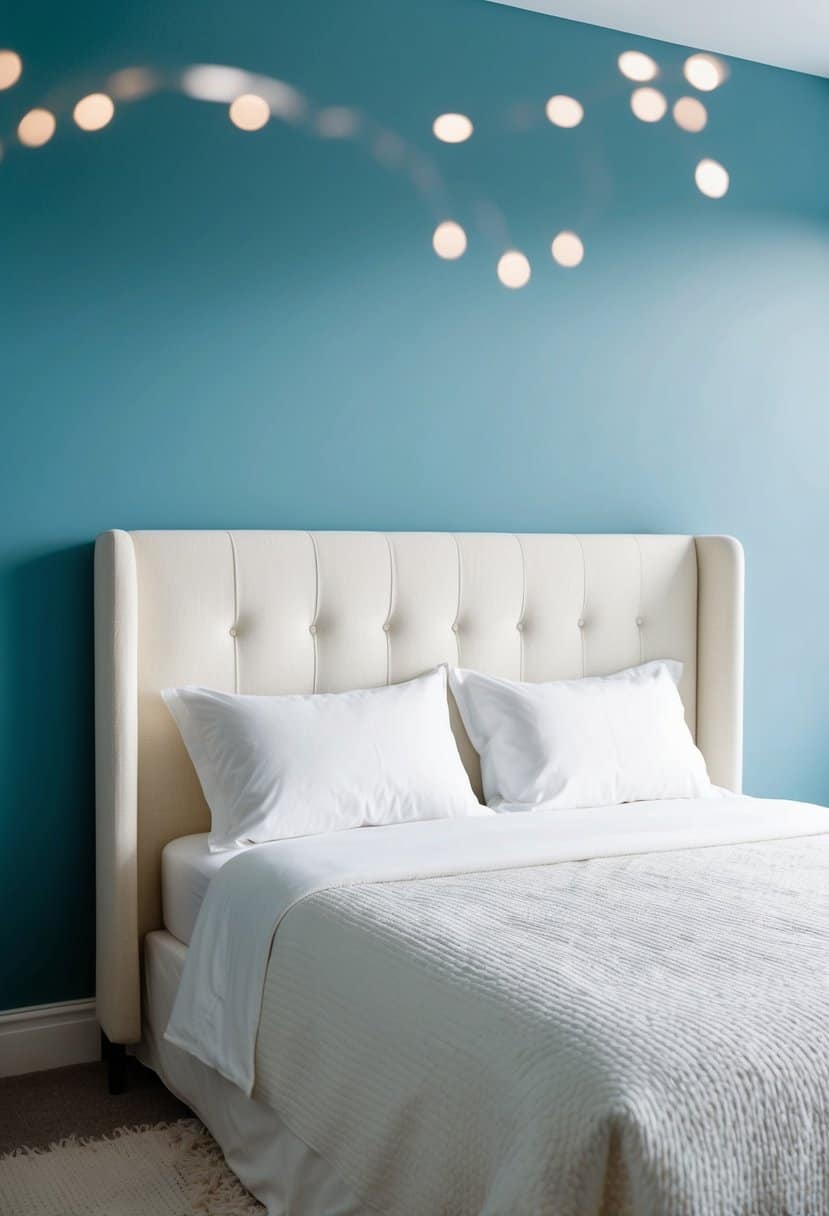 20 Cream Headboard Ideas for Bedroom with Blue Wall: Color Combos ...