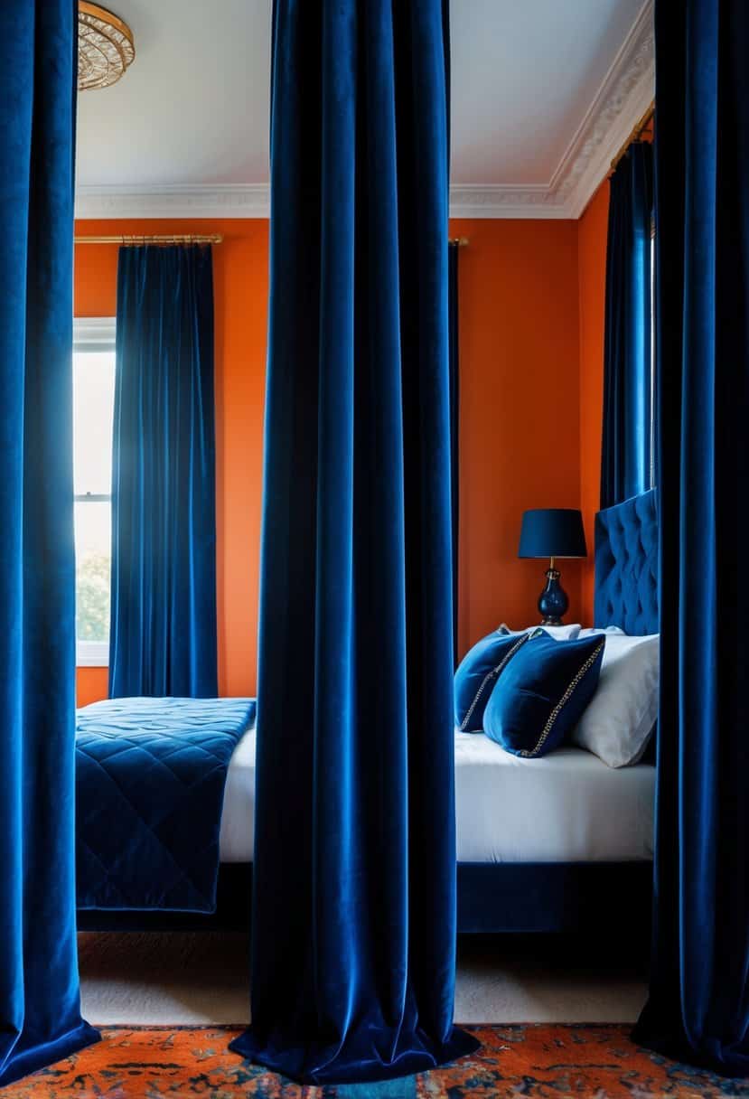 20 Orange and Blue Bedroom Decor Ideas: Vibrant Combos - Apartment Notes