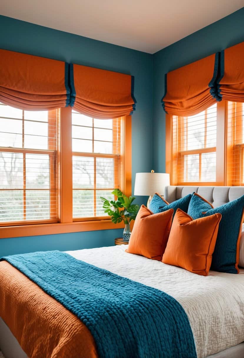 20 Orange and Blue Bedroom Decor Ideas: Vibrant Combos - Apartment Notes