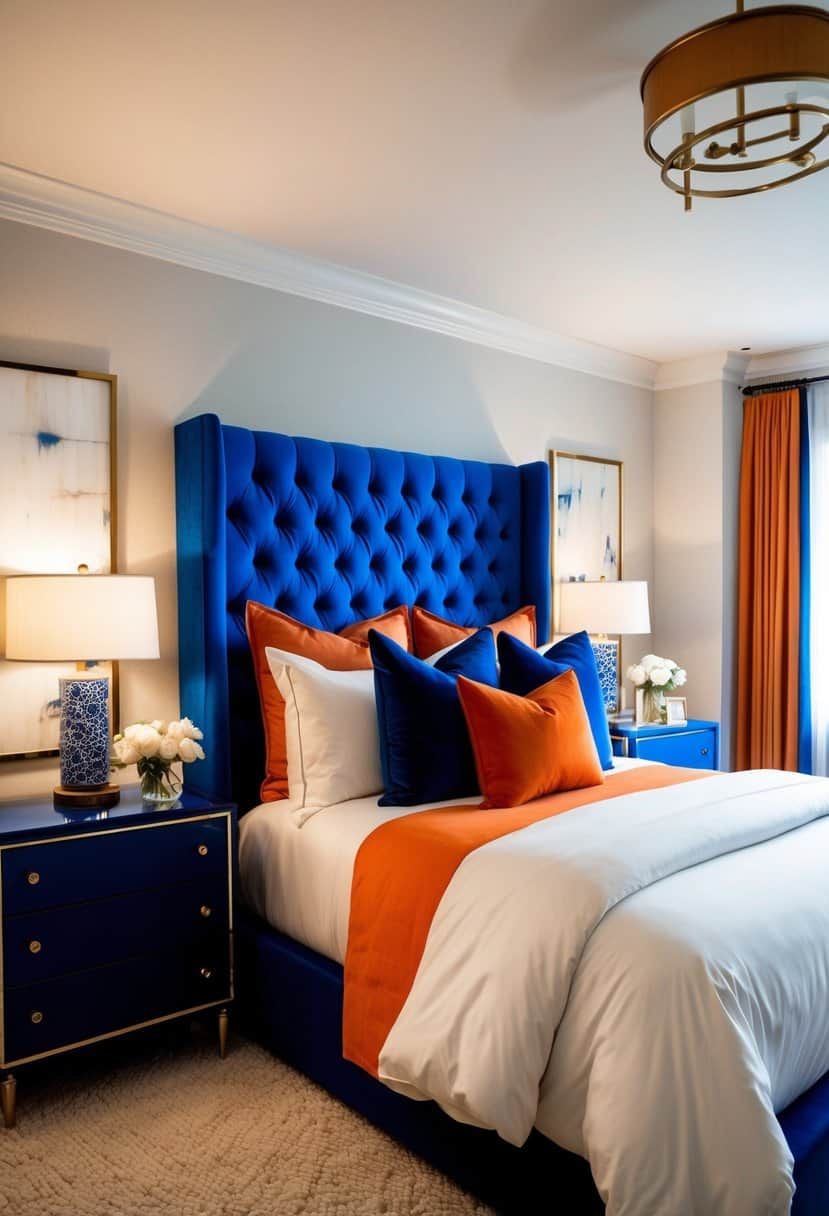 20 Orange and Blue Bedroom Decor Ideas: Vibrant Combos - Apartment Notes