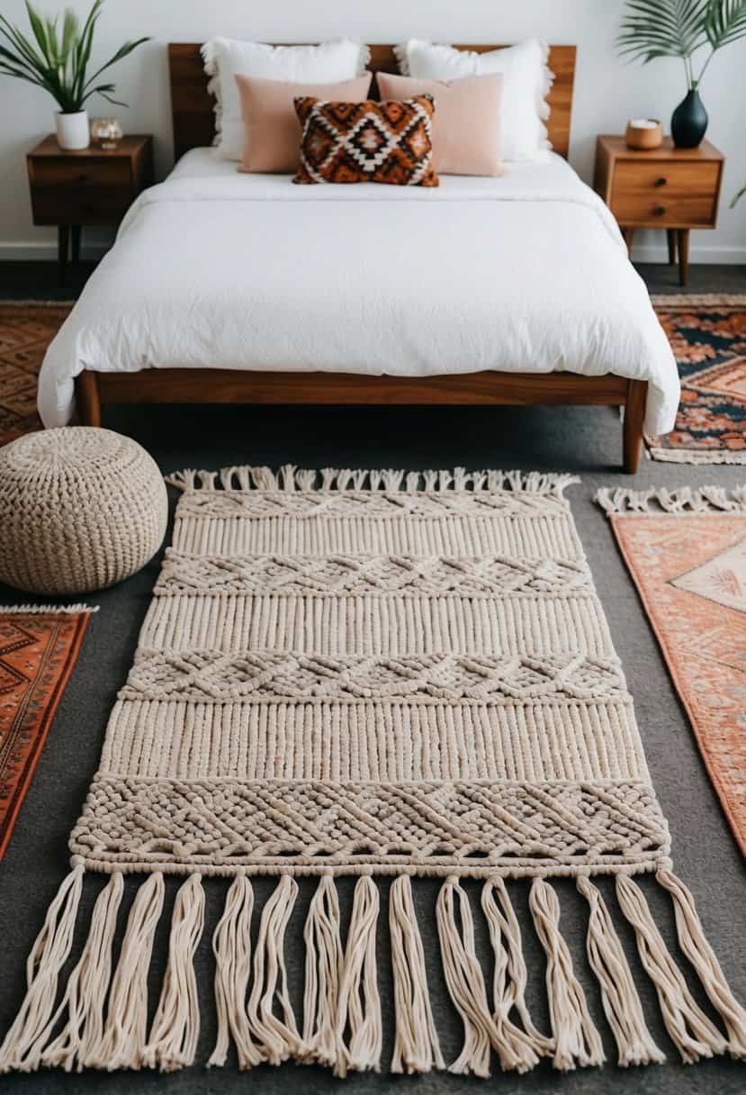 20 Carpet Ideas for Boho Bedroom: Cozy Flooring - Apartment Notes