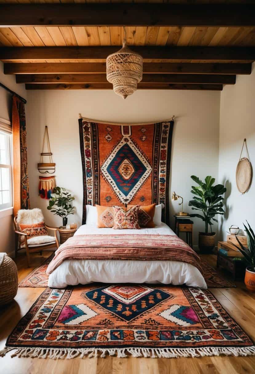 20 Carpet Ideas for Boho Bedroom: Cozy Flooring - Apartment Notes