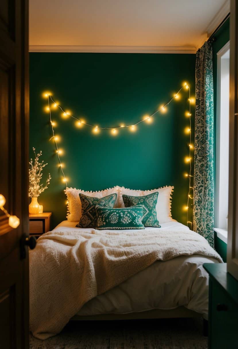 20 Boho Decor for Bedroom with Green Walls - Apartment Notes