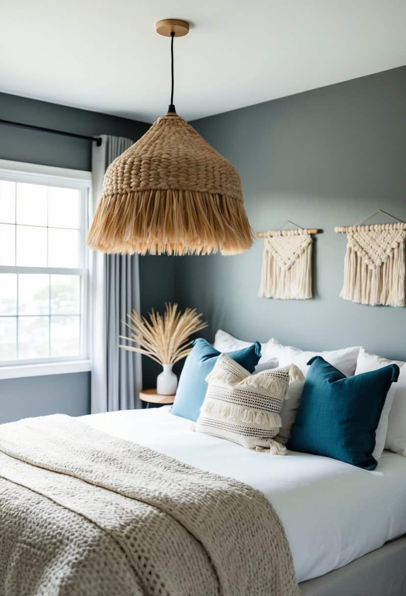 20 Boho Decor for Bedroom with Gray Walls - Apartment Notes