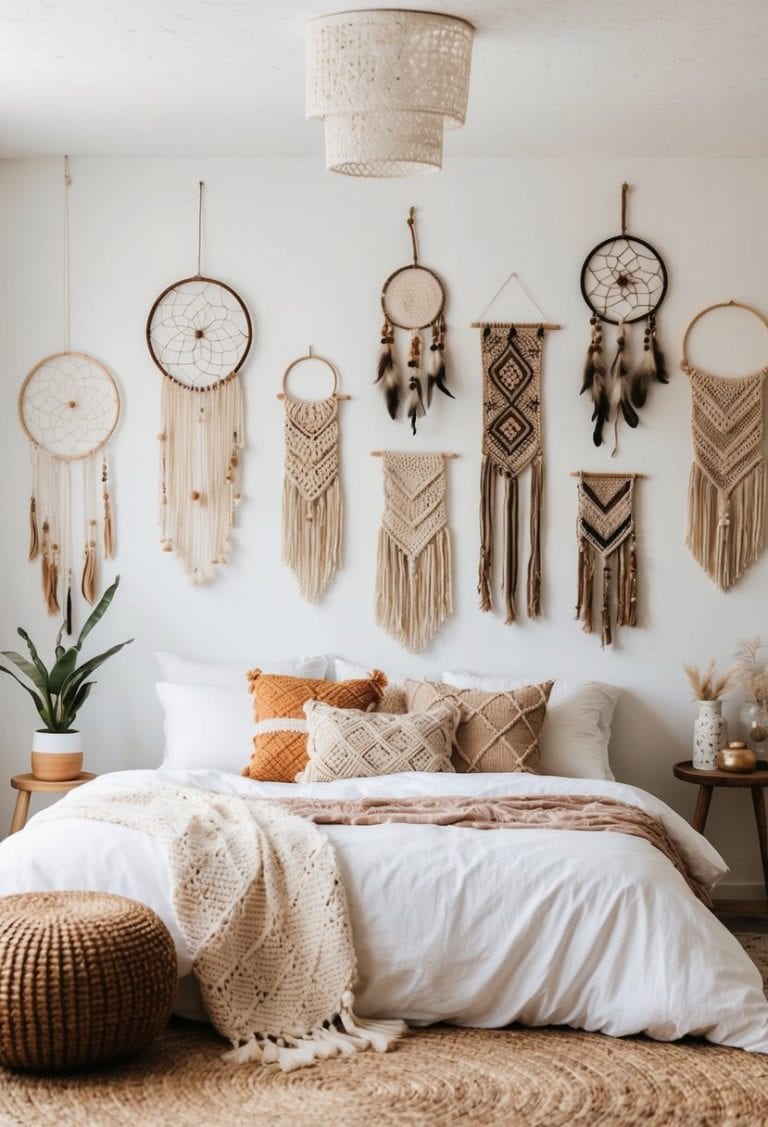 20 Boho Decor for Bedroom with White Walls - Apartment Notes
