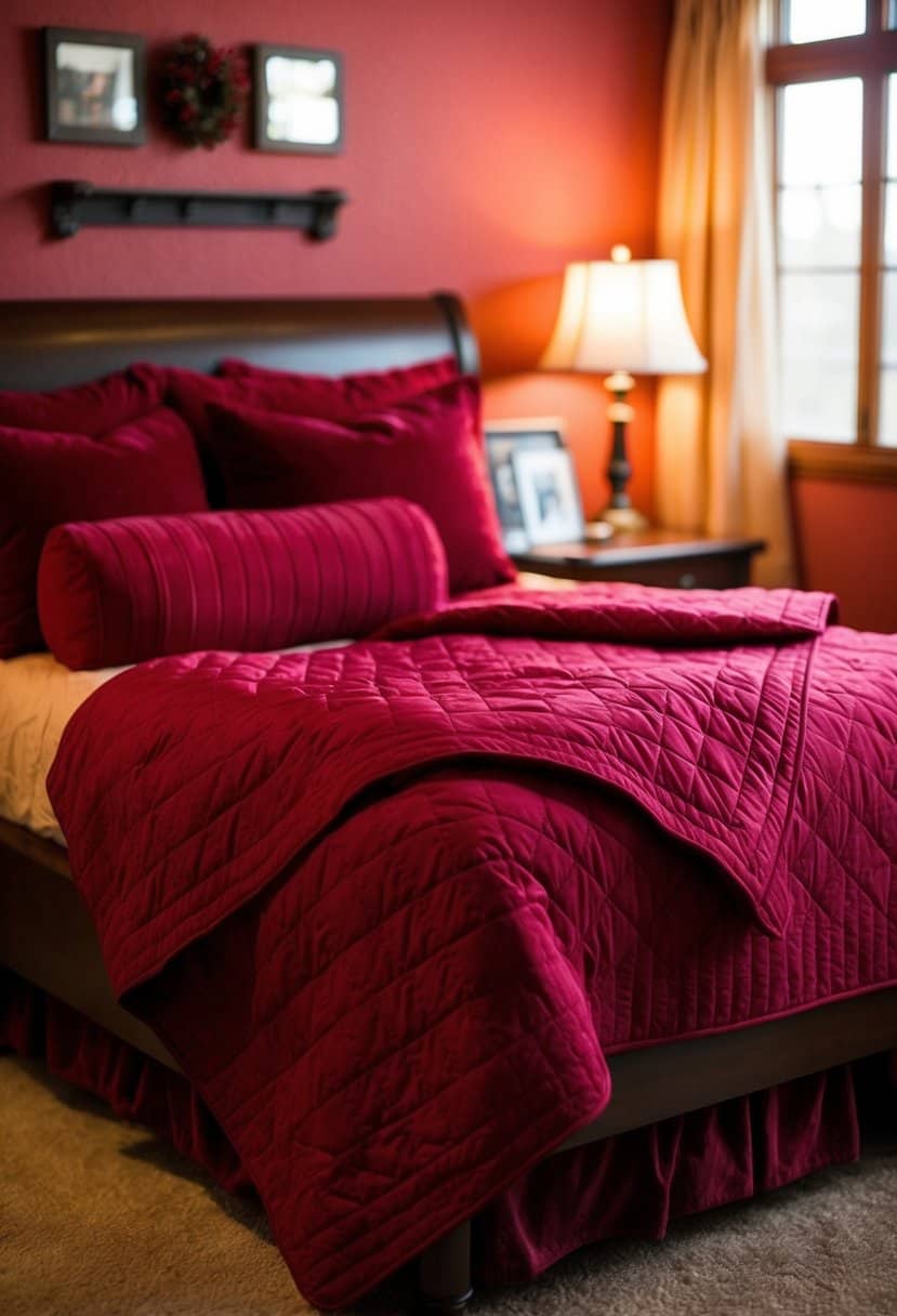 20 Cherry Color Bedroom Decor Ideas - Apartment Notes