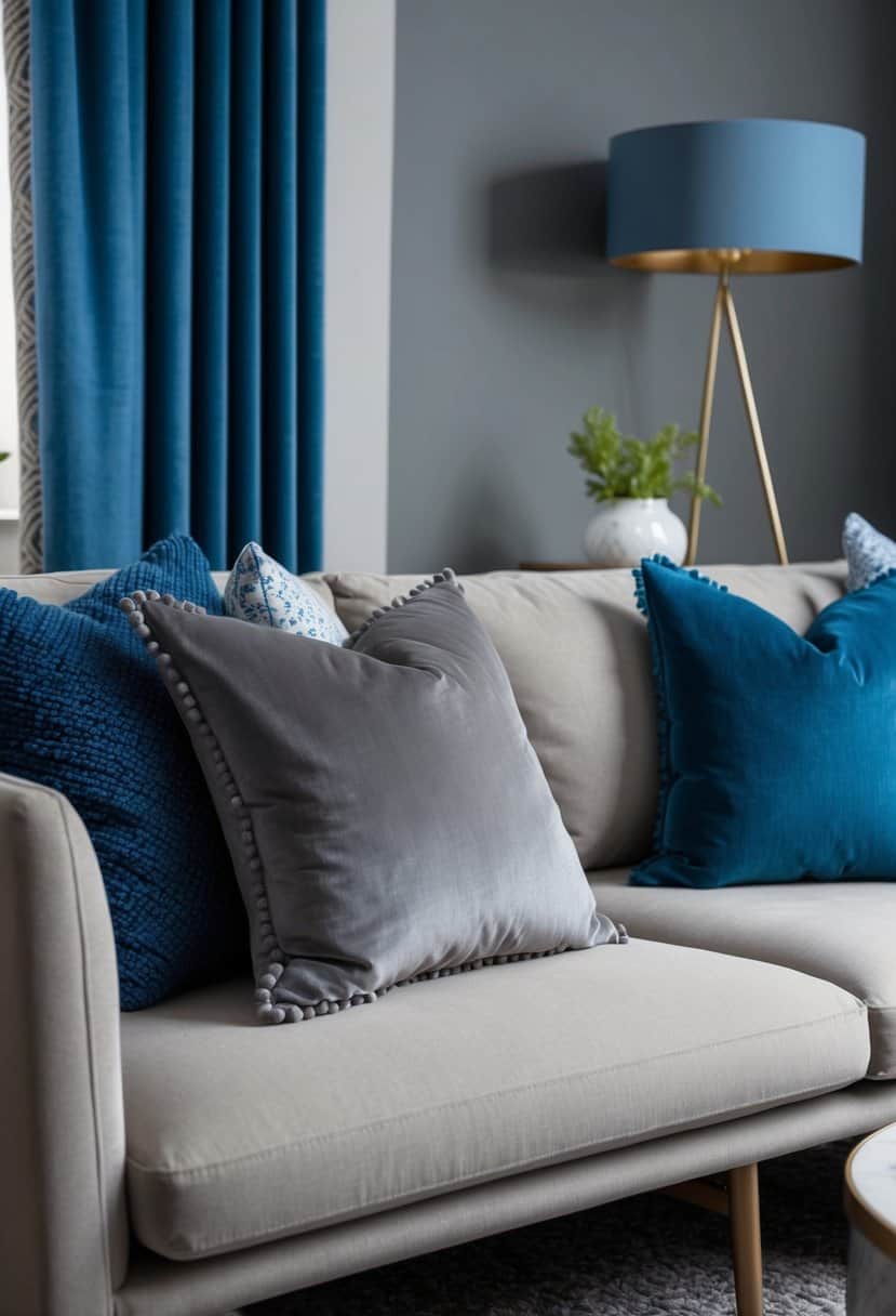 20 Small Gray and Blue Living Room Decor Ideas - Apartment Notes