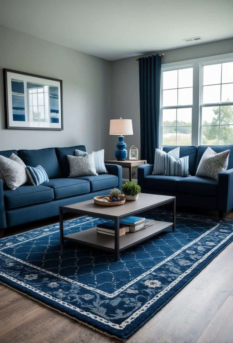 20 Small Gray and Blue Living Room Decor Ideas - Apartment Notes