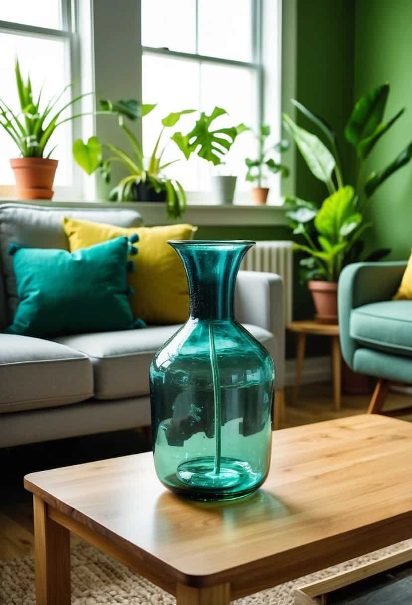 Image showcasing 20 Small Green Living Room Decor Ideas - Apartment Notes