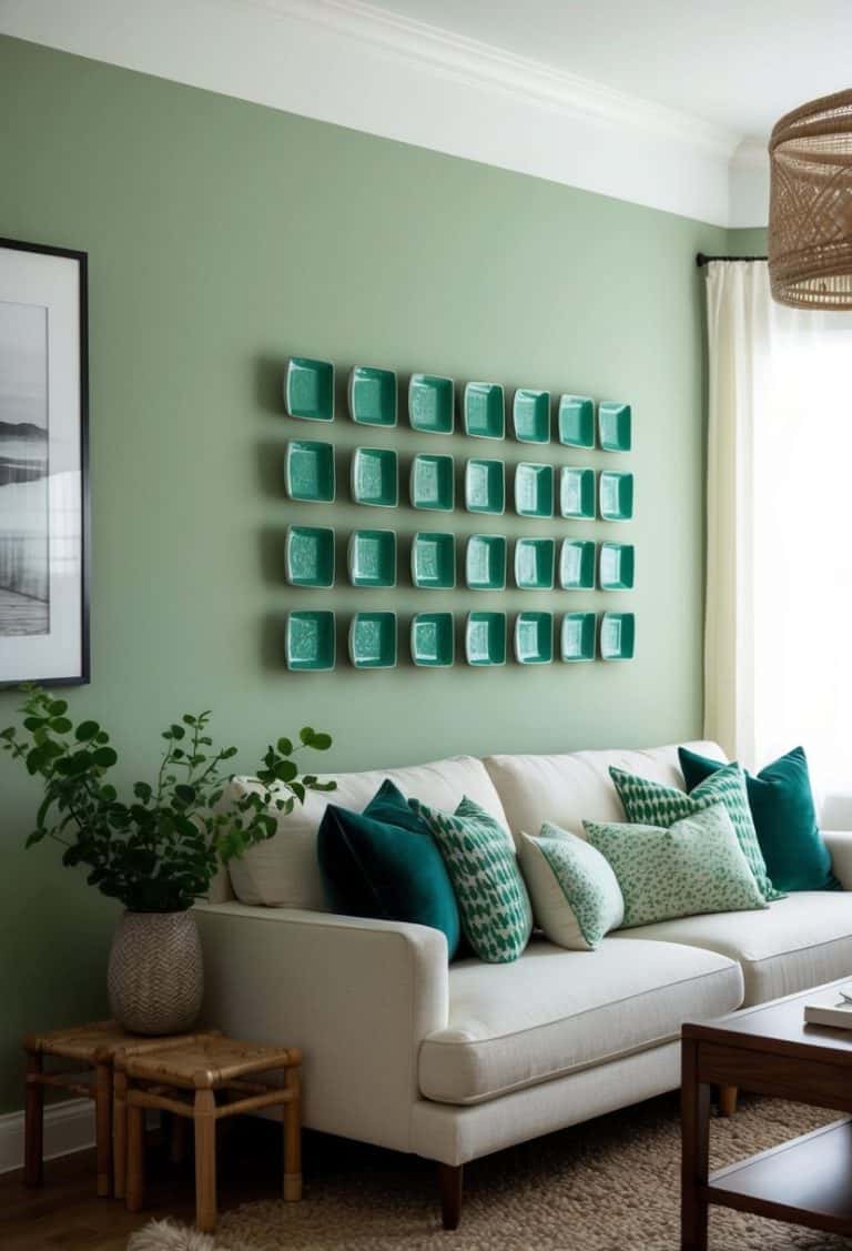 Image showcasing 20 Small Green Living Room Decor Ideas - Apartment Notes