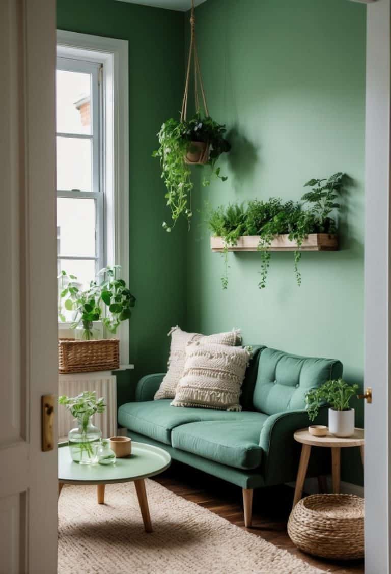 20 Small Green Living Room Decor Ideas - Apartment Notes - Green Home Decor Tips For Small Apartments