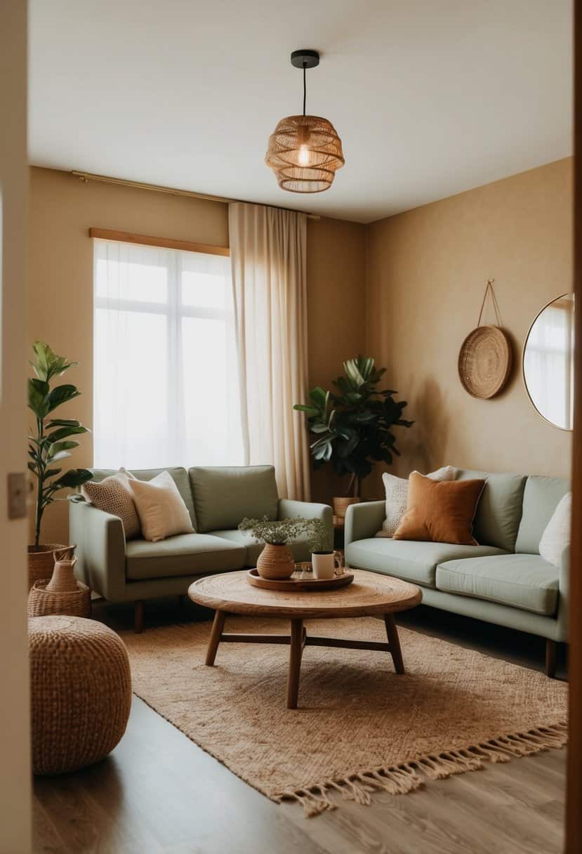 View of 20 Small Green Living Room Decor Ideas - Apartment Notes