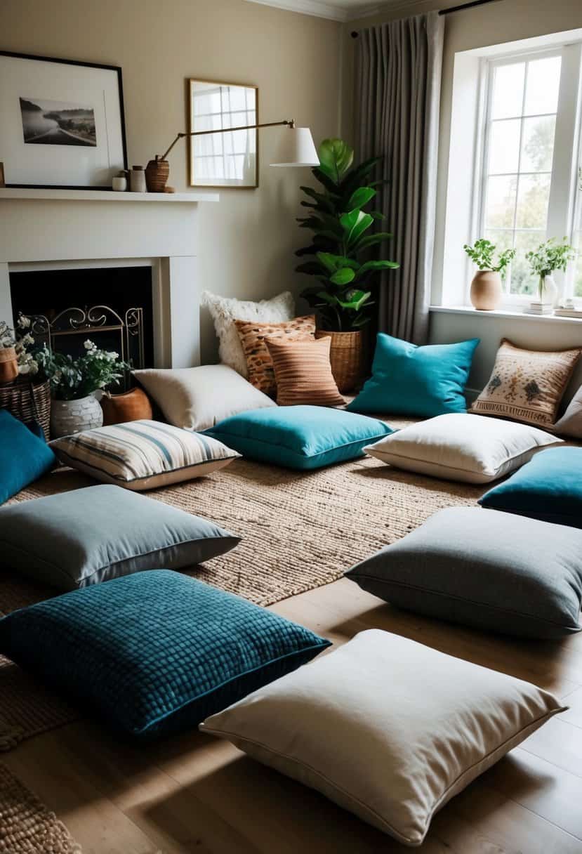 10 Floor Seating Ideas for Small Living Room - Apartment Notes