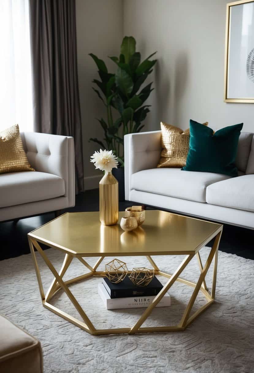 20 Small Gold Living Room Decor Ideas - Apartment Notes