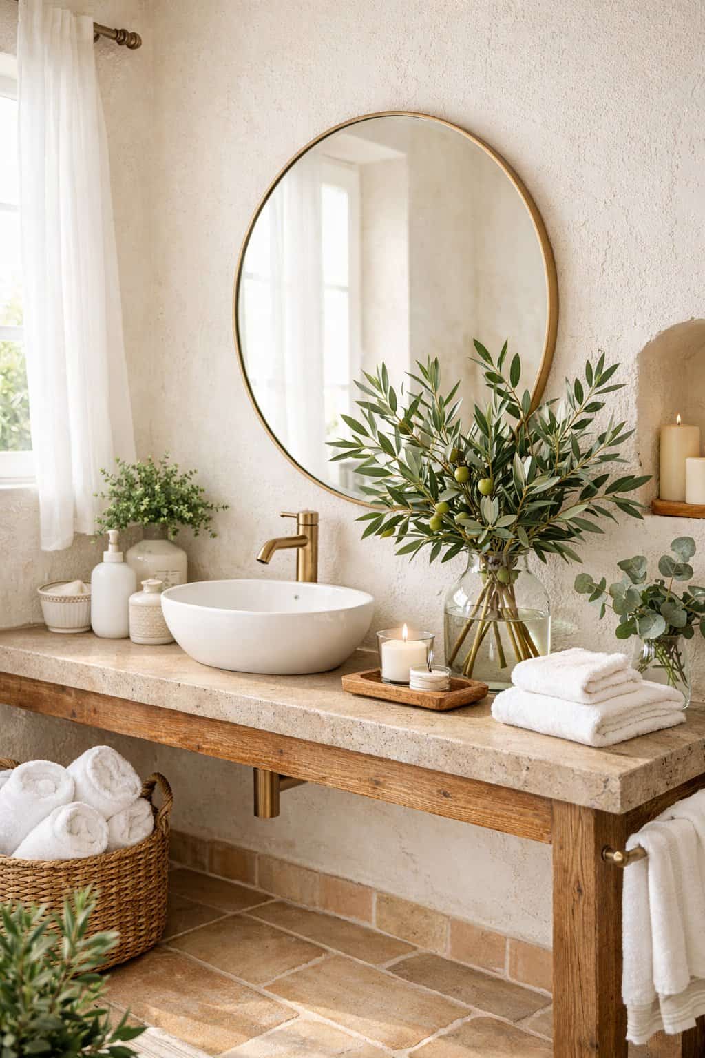 20 Mediterranean Bathroom Decor Ideas for Coastal Luxury