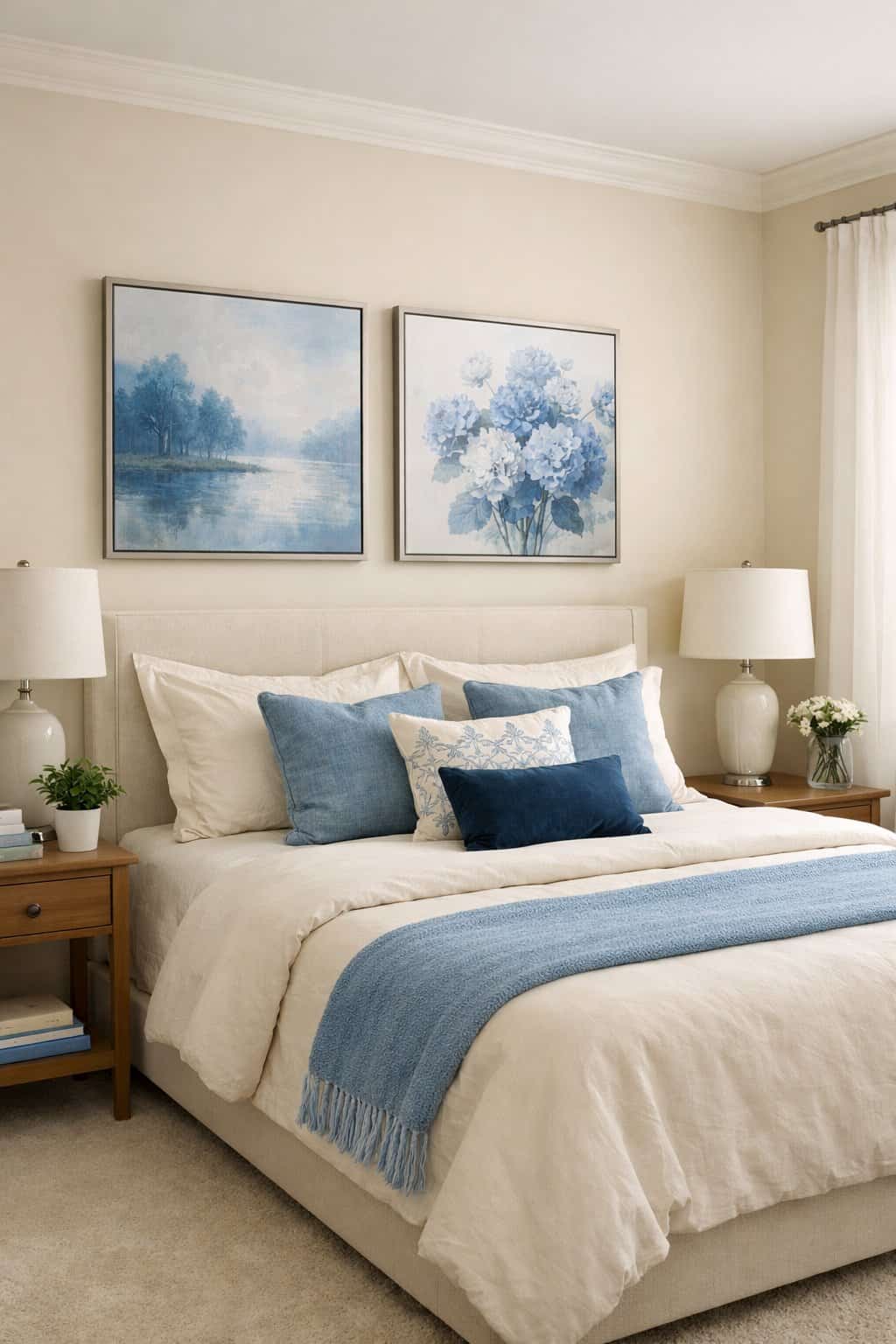 20 Blue and Cream Bedroom Ideas for Timeless Serenity