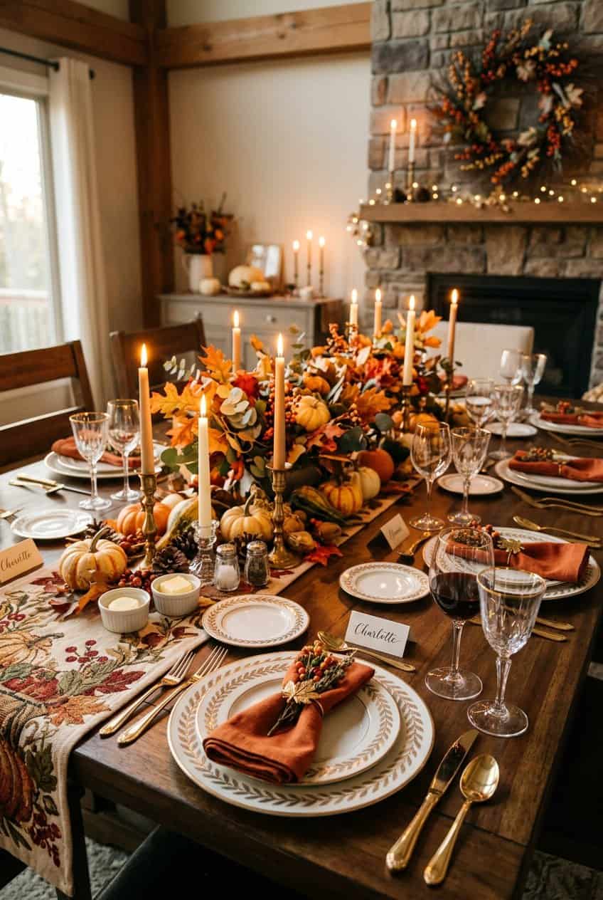 20 Elegant Thanksgiving Table Setting Ideas to Impress