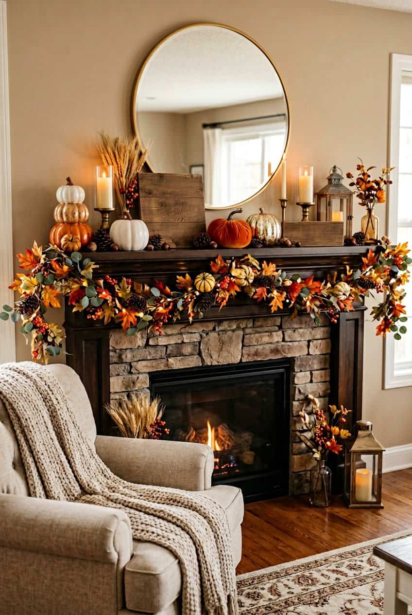 15 Thanksgiving Mantel Decor Ideas For A Cozy Fall Home