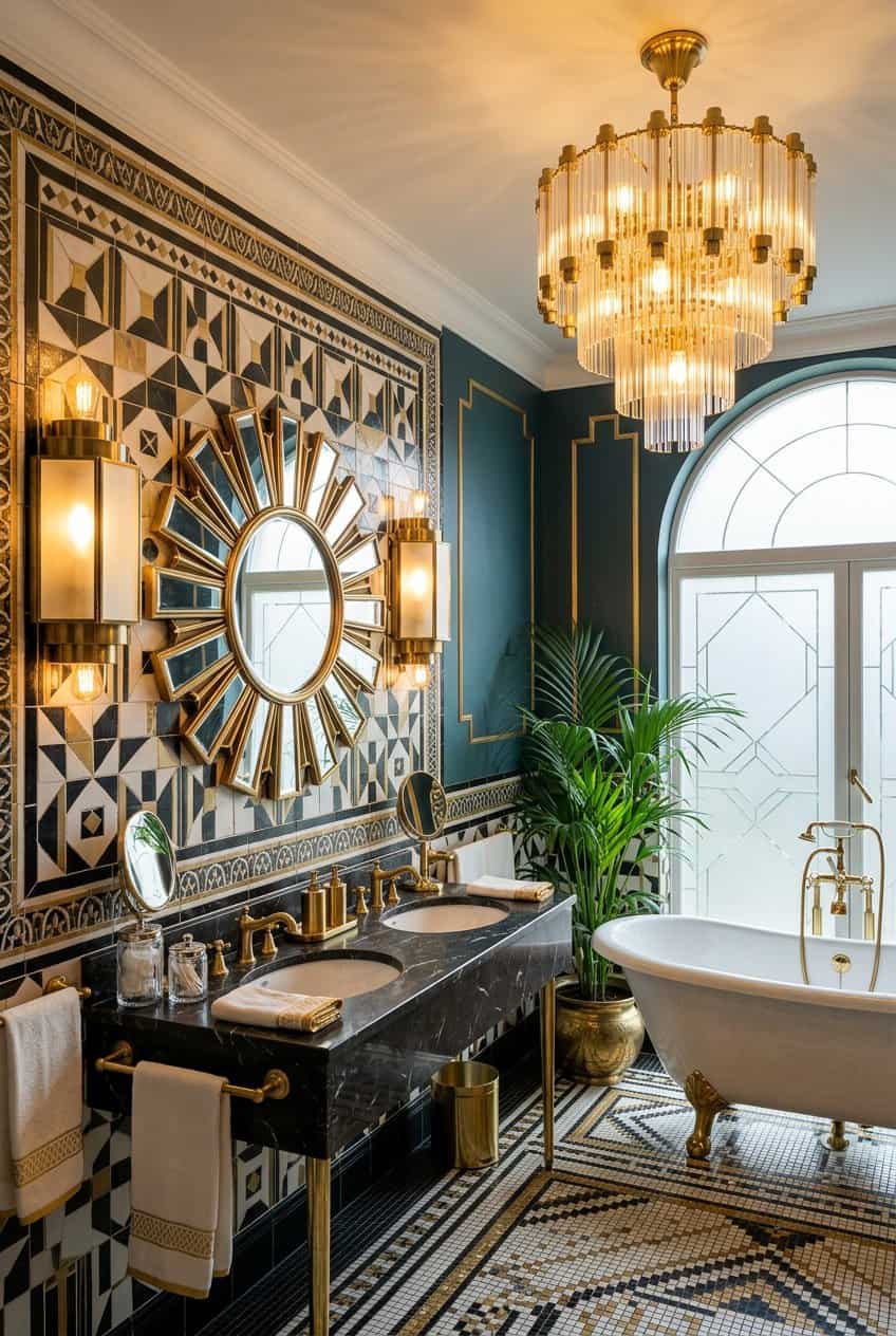 15 Art Deco Bathroom Lighting Ideas for Vintage Glamour