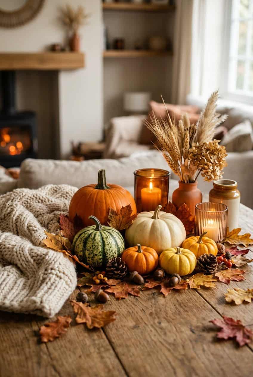 15 Fall Vignette Ideas For Styled Surfaces