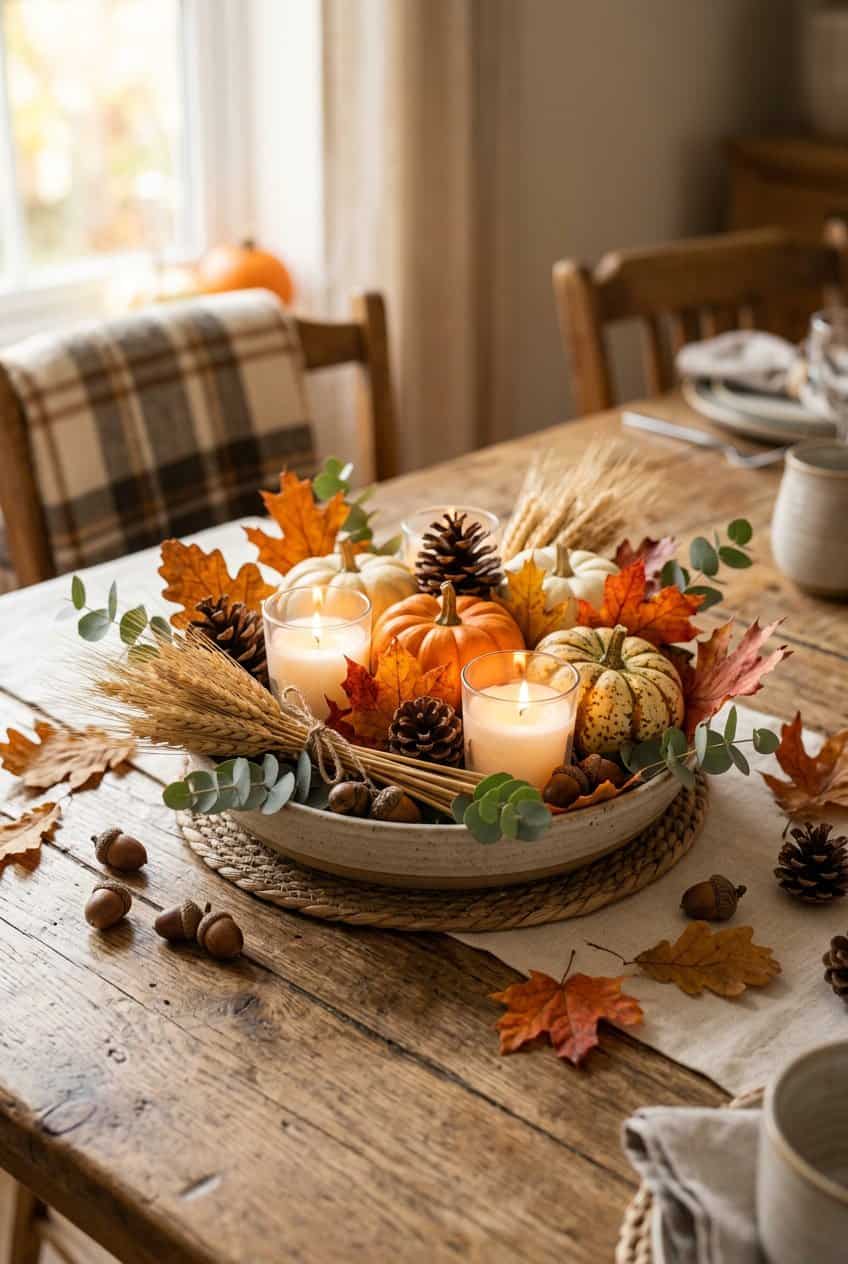 14 Quick and Easy Fall Centerpiece Ideas for Cozy Tables