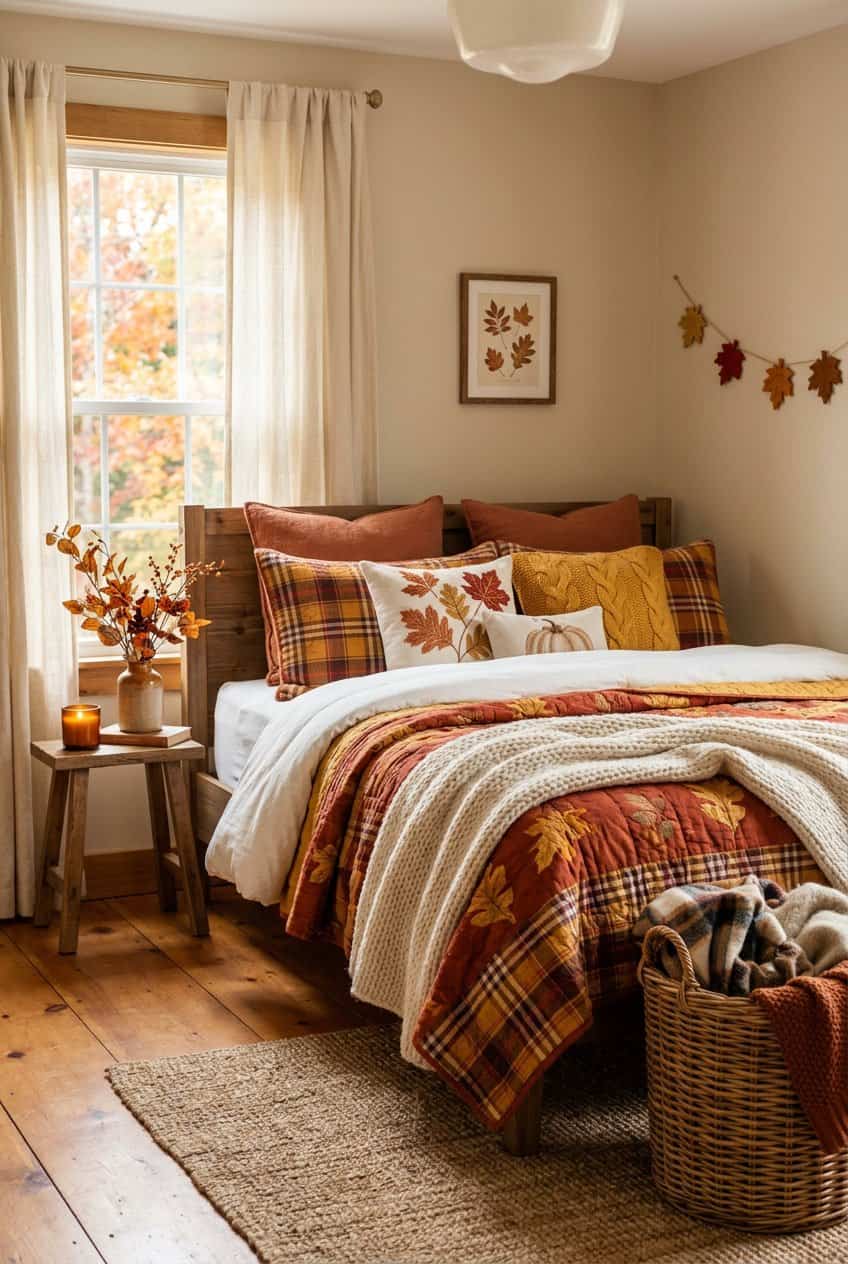 20 Fall Bedding Ideas to Make Your Bed Seasonally Cozy