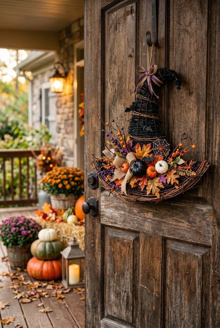 15 Halloween Door Hanger Ideas to Greet Trick-or-Treaters