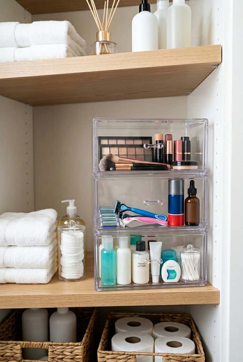 18 Bathroom Closet Organization Ideas to Maximize Storage