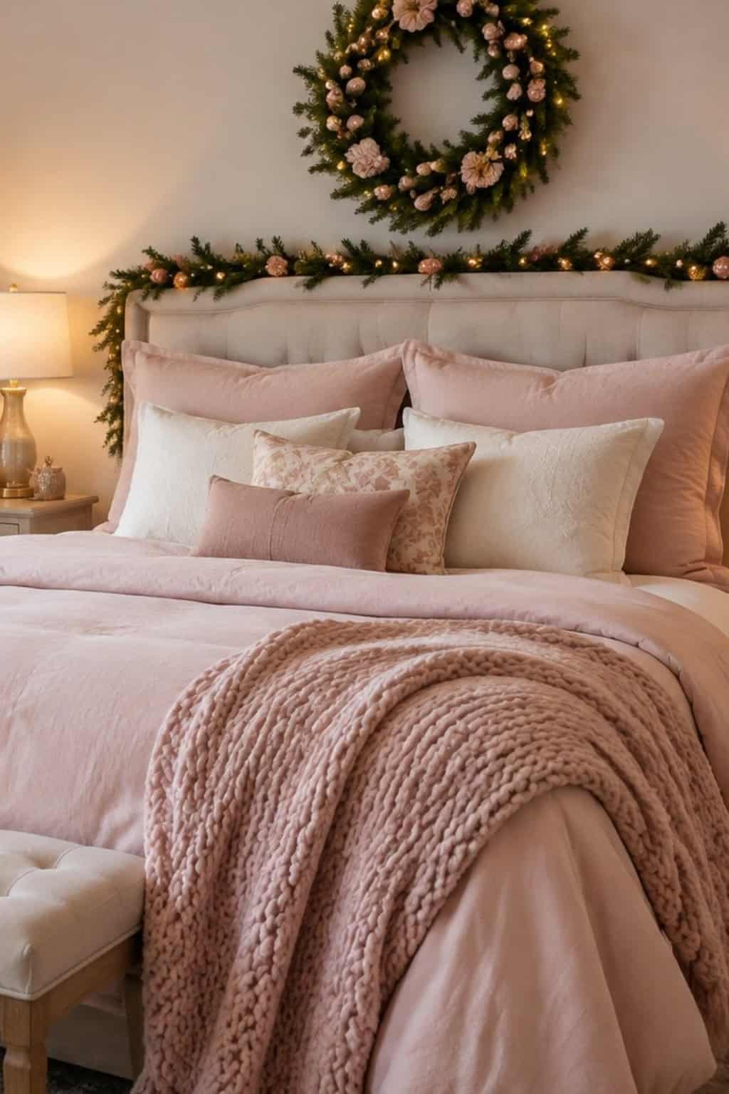 20 Pink Christmas Bedroom Decor Ideas for Feminine Holiday Style